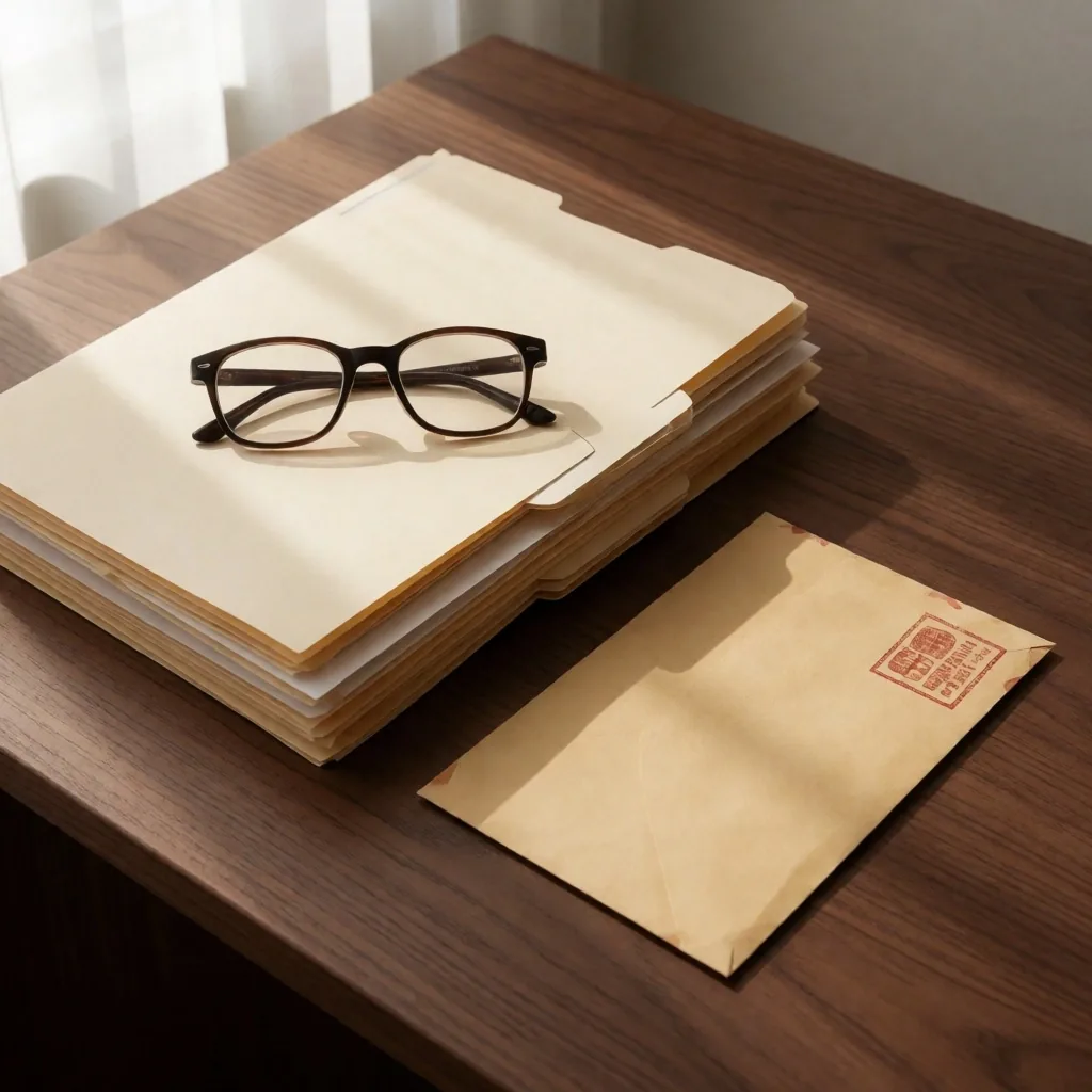 書類が整理されて置かれたデスク